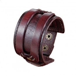 Bratara brown leather Wide Spartan